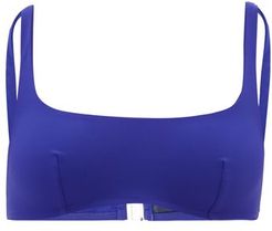 Quinn Scoop-neck Bikini Top - Womens - Dark Blue