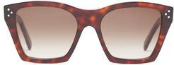 Square Tortoiseshell-acetate Sunglasses - Womens - Tortoiseshell