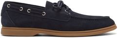 Suede Deck Shoes - Mens - Navy