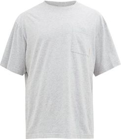 Extorr Logo-tab Cotton-jersey T-shirt - Mens - Light Grey