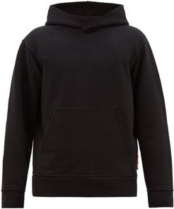 Forres Logo-tab Cotton-blend Hooded Sweatshirt - Mens - Black