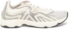 Buzz Faux-suede And Mesh Trainers - Womens - Grey White