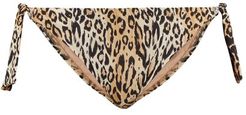 Antigua Leopard-print Side-tie Bikini Briefs - Womens - Animal