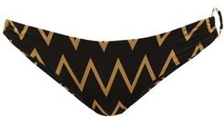 Evita Zigzag Bikini Briefs - Womens - Black Multi