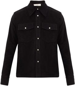 Matsy Cotton-flannel Overshirt - Mens - Black