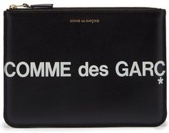 Logo-print Leather Pouch - Mens - Black