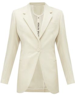 Jaffa Single-breasted Wool-blend Jacket - Womens - Ivory