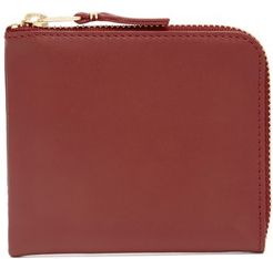 Zip-around Leather Wallet - Womens - Red