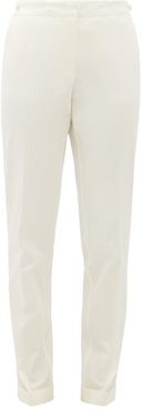 Camus Cotton Straight-leg Trousers - Womens - Ivory