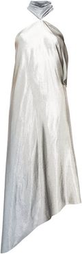 Copernicus Halterneck Silk-blend Lamé Dress - Womens - Silver Multi