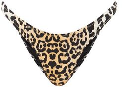 Selvaggia Leopard-print High-cut Bikini Briefs - Womens - Leopard