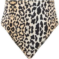 Hutton Leopard-print High-rise Bikini Briefs - Womens - Leopard