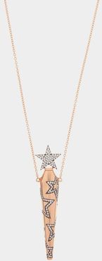 Star Diamond & 18kt Rose Gold Amulet Necklace - Womens - Rose Gold