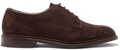 Robert Suede Derby Shoes - Mens - Dark Brown