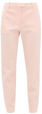 Henri Ankle-zip Wool-blend Trousers - Womens - Light Pink