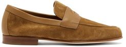 Hendra Suede Penny Loafers - Mens - Tan