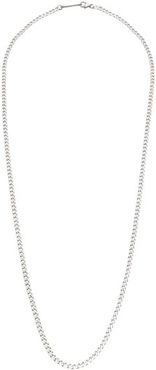 Cuban Curb-chain Sterling-silver Necklace - Mens - Silver