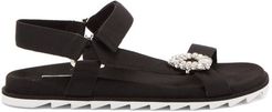 Trekky Viv' Crystal-buckle Sandals - Womens - Black