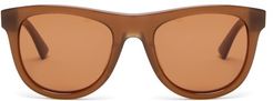 Round Acetate Sunglasses - Mens - Brown