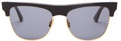 D-frame Acetate And Metal Sunglasses - Mens - Black