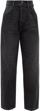 1991 Toj Belted High-rise Wide-leg Jeans - Womens - Black