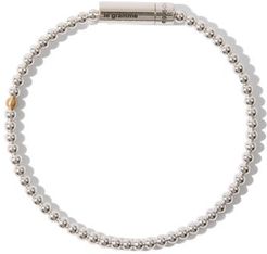 11g 18kt White-gold & Sterling Silver Bracelet - Mens - Silver