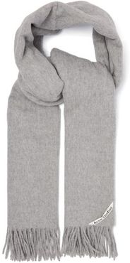 Canada New Fringed Wool Scarf - Womens - Grey