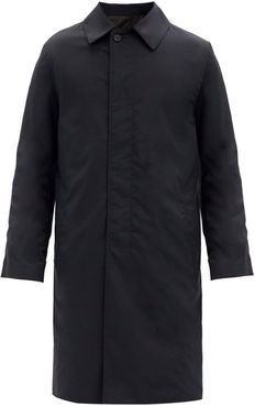 Toby Wool-blend Twill Overcoat - Mens - Navy