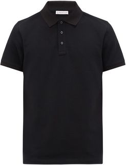 Logo-appliqué Cotton-piqué Polo Shirt - Mens - Black