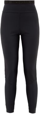 Stretch Tech-jersey Leggings - Womens - Black