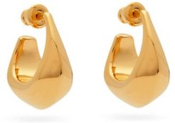 Hoop Short-drop Earrings - Womens - Gold