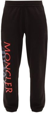 1952 - X Awake Ny Applied-logo Cotton Track Pants - Mens - Black