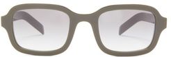Square Acetate Sunglasses - Mens - Green