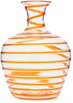 A Filo Large Glass Carafe - Orange