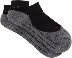 Ru4 Cushioned Trainer Socks - Mens - Black Multi