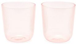 X Lee Mathews Set Of Two Luisa Glasses - Light Pink