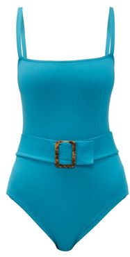 Guilty Belted Swimsuit - Womens - Blue