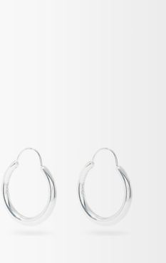 Hungry Snake Sterling-silver Hoop Earrings - Womens - Silver