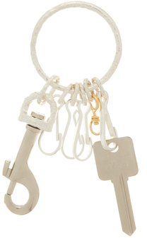 Sterling-silver Utility Key Ring - Mens - Silver