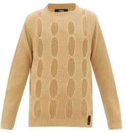 Cut-out Cashmere Sweater - Mens - Yellow