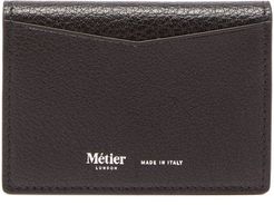 Multi Card Grained-leather Cardholder - Mens - Black