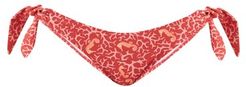 Marigot Side-tie Reef-print Bikini Briefs - Womens - Pink Print
