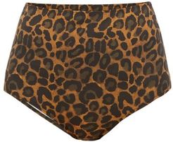 Gouverneur High-waist Leopard-print Bikini Briefs - Womens - Leopard