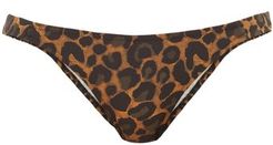 Corossol Leopard-print Bikini Briefs - Womens - Leopard