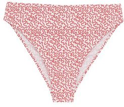 Public High-rise Abstract-print Bikini Briefs - Womens - Red Print