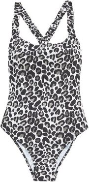 Oubli Leopard-print Ruched Swimsuit - Womens - Leopard