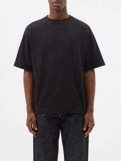 Oversized Cotton-jersey T-shirt - Mens - Black