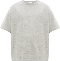 Oversized Cotton-jersey T-shirt - Mens - Grey Marl