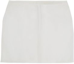 Silk-organza Mini Skirt - Womens - White