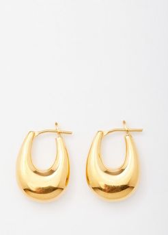 Etruscan Small 18kt Gold-vermeil Hoop Earrings - Womens - Gold